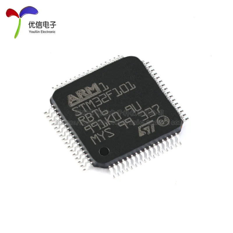 10PCS original authentic STM32F101RBT6 LQFP-64 ARM Cortex-M3 32-bit microcontroller MCU  