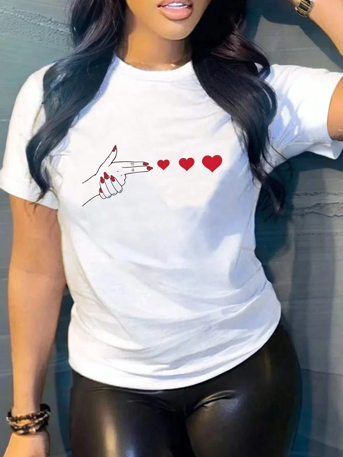 

Summer New Pattern Printed T-shirt, Suitable for Both Men and Women, Simple,casual,fashionable and Versatile Pure Cotton T-shirt