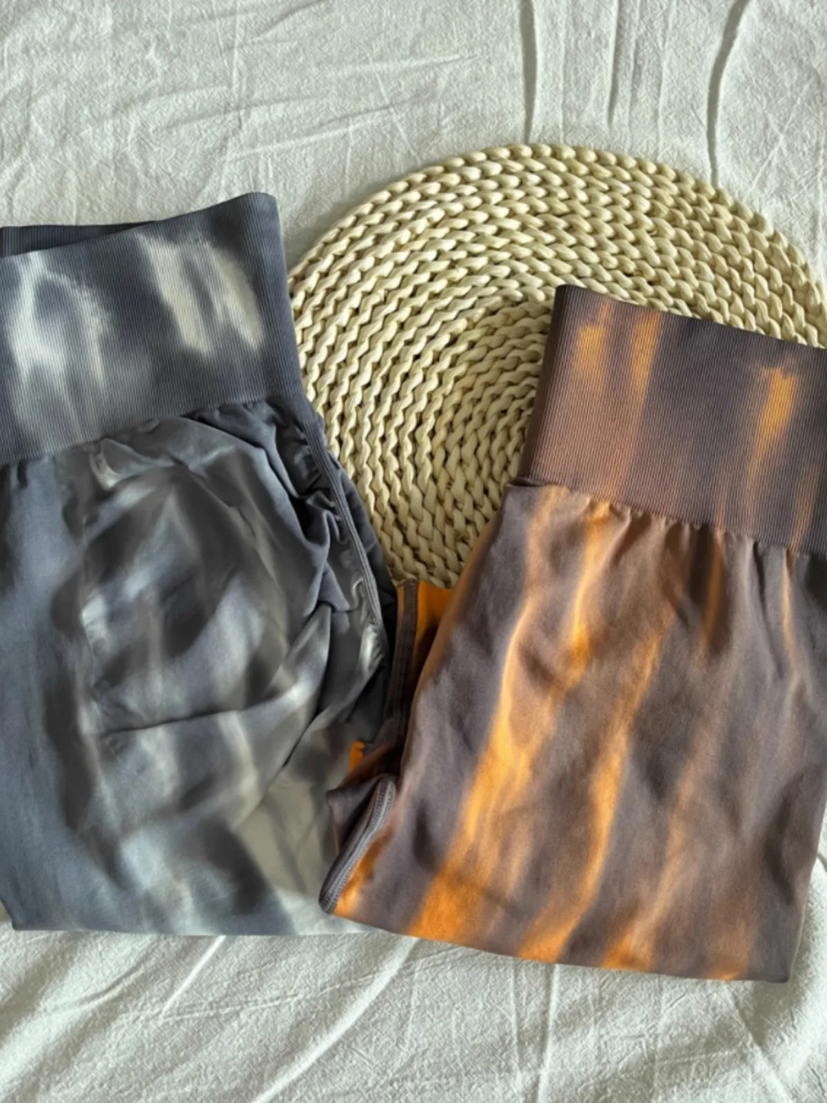 Tie Dye Aurora Shorts weibliche nahtlose schlanke Leggings Fitness studio Laufen Radfahren dehnbare Leggings hohe Taille Hüfte heben Yoga-Shorts – Detail 5
