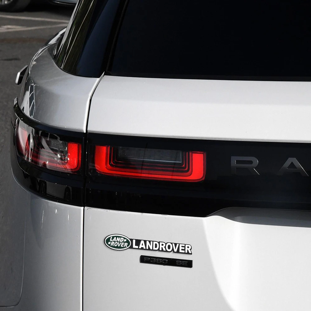 Emblema de Metal 3D para coche, pegatina de maletero lateral, accesorios de decoración automática para Landrover SVR Discovery Velar Evoque Range