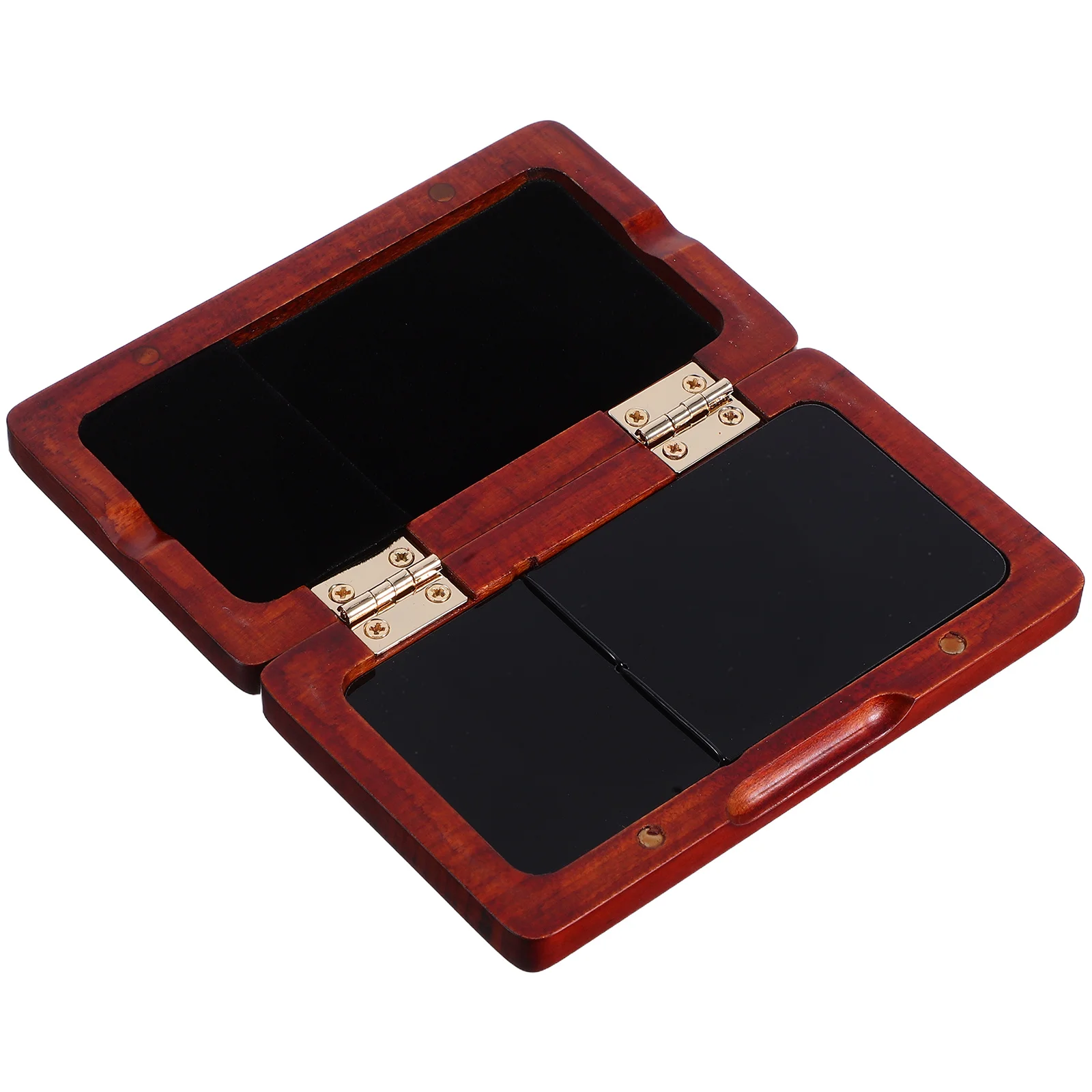 

Black Walnut Reed Case Mold-Resistant Breathable Magnetic Closure Easy Carry Holder for Saxophone Clarinet Reeds