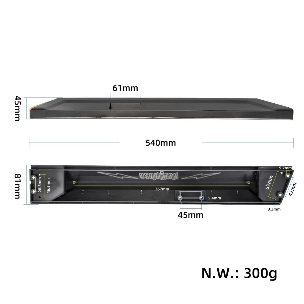 Plastic Deck Side Cover for Kamikaze K1/K1 Plus Electric Scooter, Left or Right Platform Protective Replacement Panel