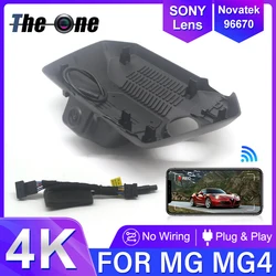 4K UHD 2160P kolay kurulum araba dvr'ı Wifi Dash kamera kamera Video kaydedici MG4 MG MULAN 2022 2023 MG4 için lüks Mulan