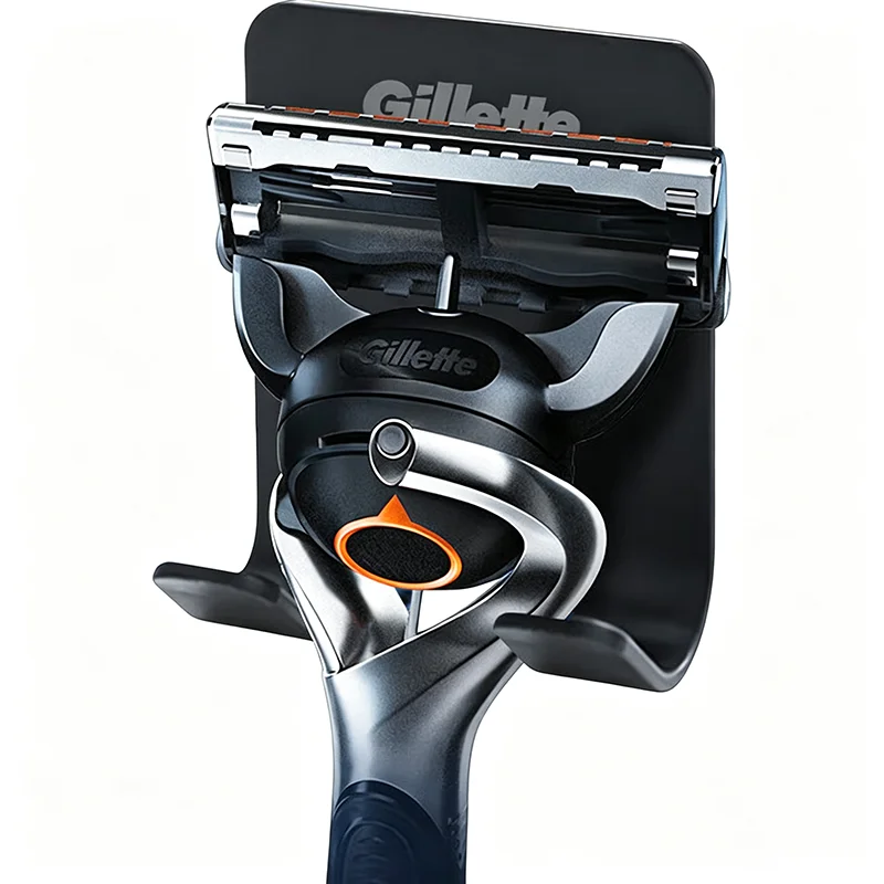Gillette Universal Razor Wall Mount Bracket Hook Nail Free Installation ABS Razor Holder Bathroom Shaver Storage Organizer