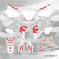 For HONDA CR250 1995 1996 CR125 1995 1996 1997 Full Graphics Decals Stickers Motorcycle Background Custom Number Name
