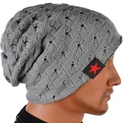 Fashion Men Knit Beanie Reversible Baggy Cap Skull Chunky Winter Hat Best Sale Warm Winter Hats Ship From US