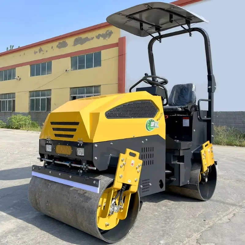 Small Hydraulic Roller Compactor Mini Vibratory Machine For Driveway Road Maintenance Projects