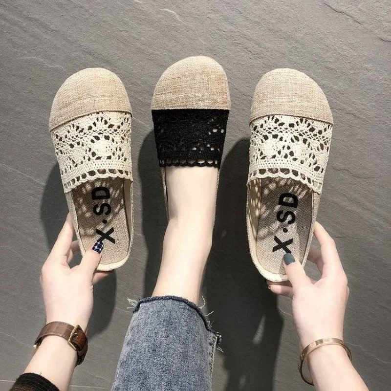 

Women's Flat Low Heel Slippers Less Than 3cm Rubber Toe Cap Non-Slip Sole Comfortable Lightweight Casual Indoor Outdoor Daily