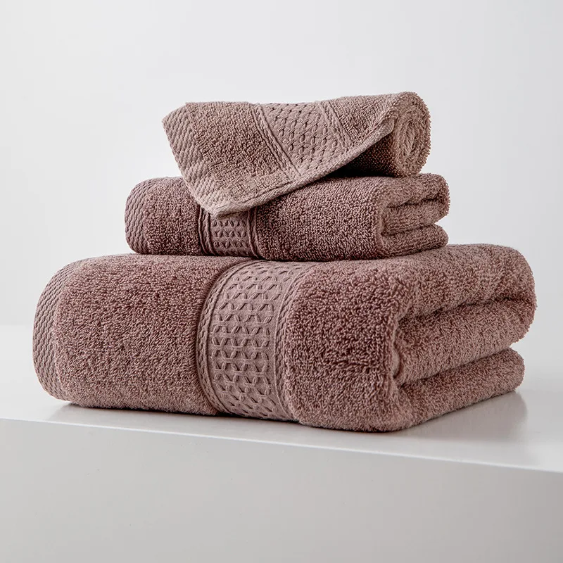 3-packs thick bath towel, strong water absorption and quick drying, non shedding, durable - very suitable for families, beaches
