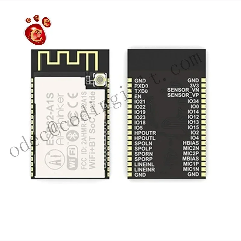 ESP32-A1S WiFi+ 블루투스 오디오 키트(듀얼 안테나 포함) 차량 도구용 WiFi 모듈에 대한 ESP32 직렬 포트