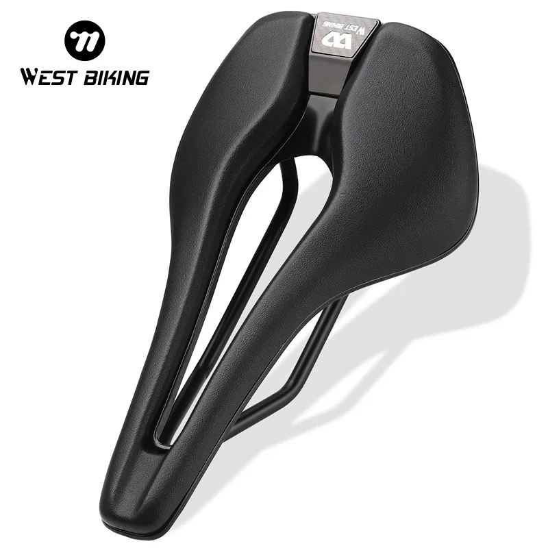 WEST BIKING Short Nose Road Bike Seat Racing Lightweight Bike Saddle Bicycle Hollow Painless Saddle Gravel Bike Accessories