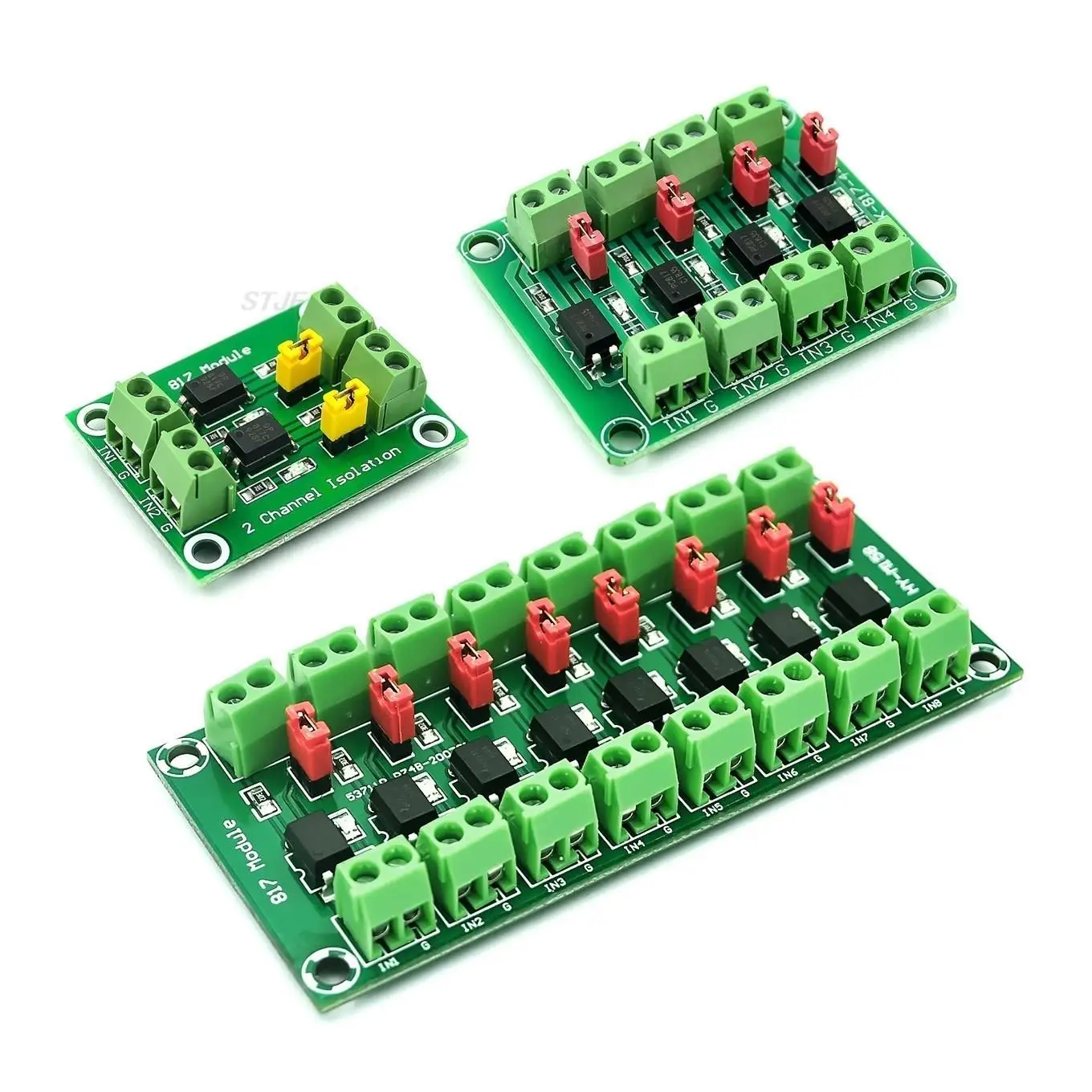 2 4 8 Channel PC817 Optocoupler Isolation Board Voltage Converter Adapter Module 3.6-30V Driver Photoelectric Isolated Module