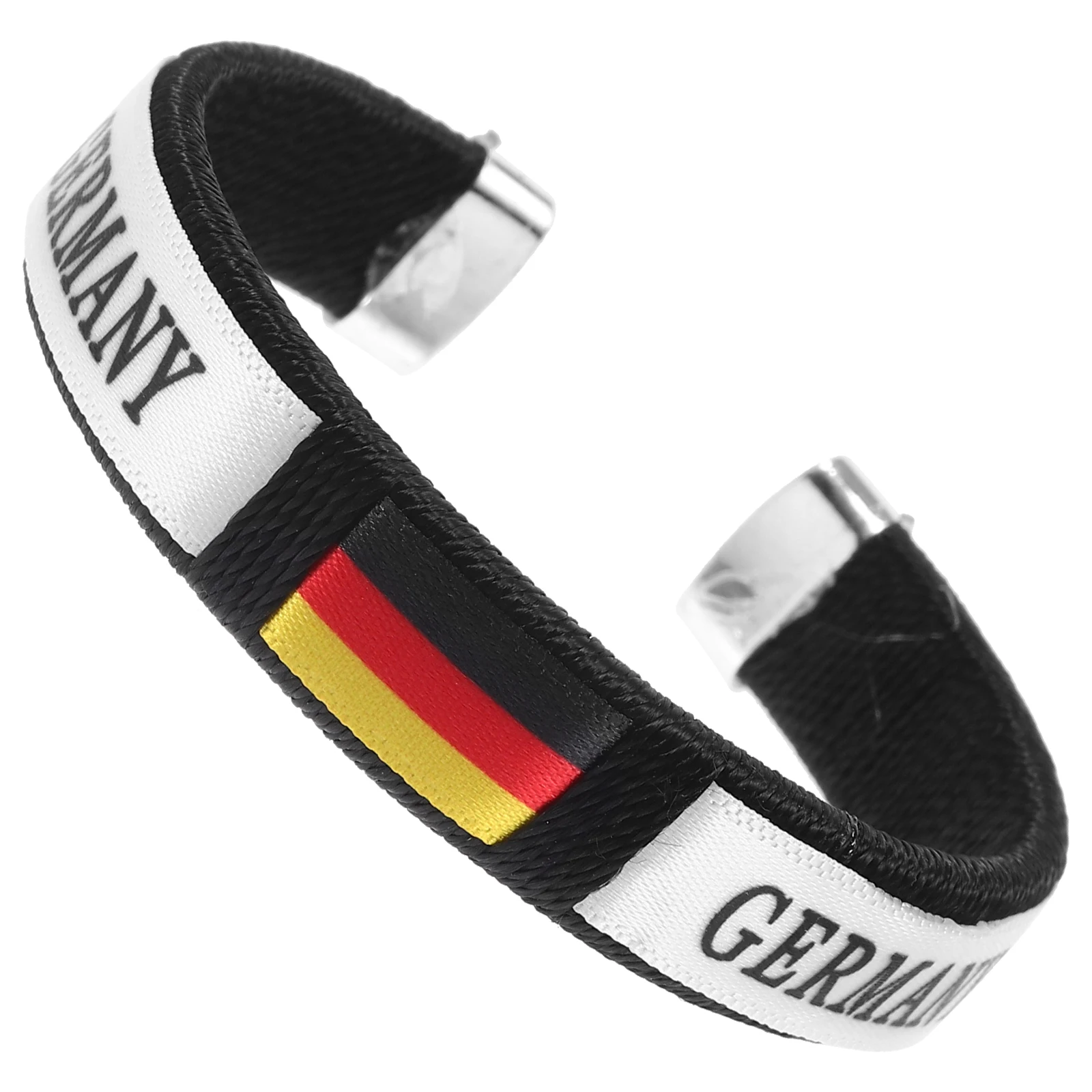 

2 Pieces Decorative Soccer Bracelets Stretchable Webbing Wristband for Match Event Carnivals Fan Identity Wearing