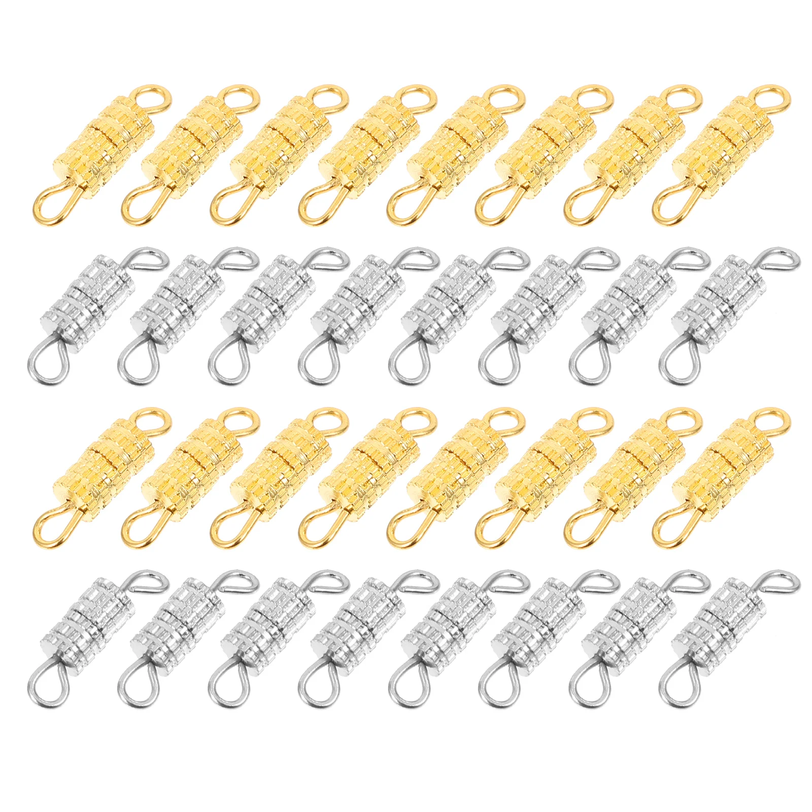 120 Pcs Bracelet Link Buckle Screw Type Connector DIY Clasps Jewelry Making Bracelets Necklace Barrel