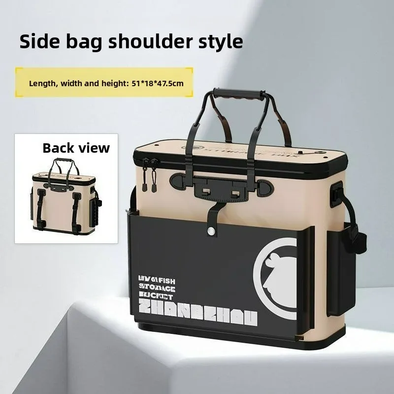 

Luya Fish Bucket Is Portable Sturdy Durable and Has A Large Capacity for Sea Fishing with A Fishing Rod and Live Fish Bucket