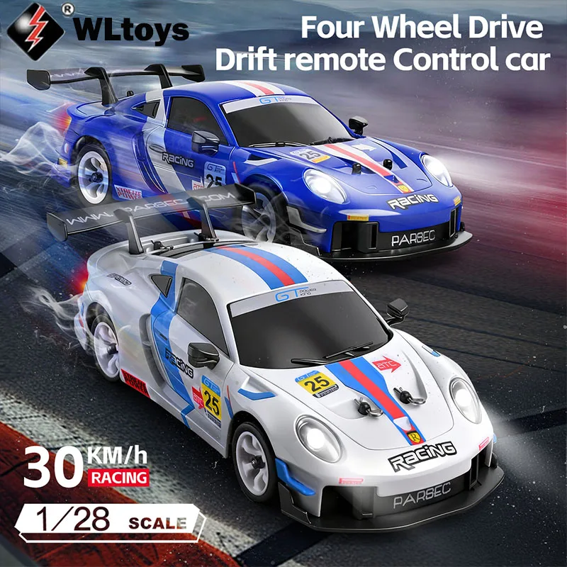 

WLtoys 284191 1/28 RC Drift Car, 4WD, Gyro Stability, 2.4G High Speed Racing Car, Carbon Brush Motor, Toy Gift for Kids & Adults