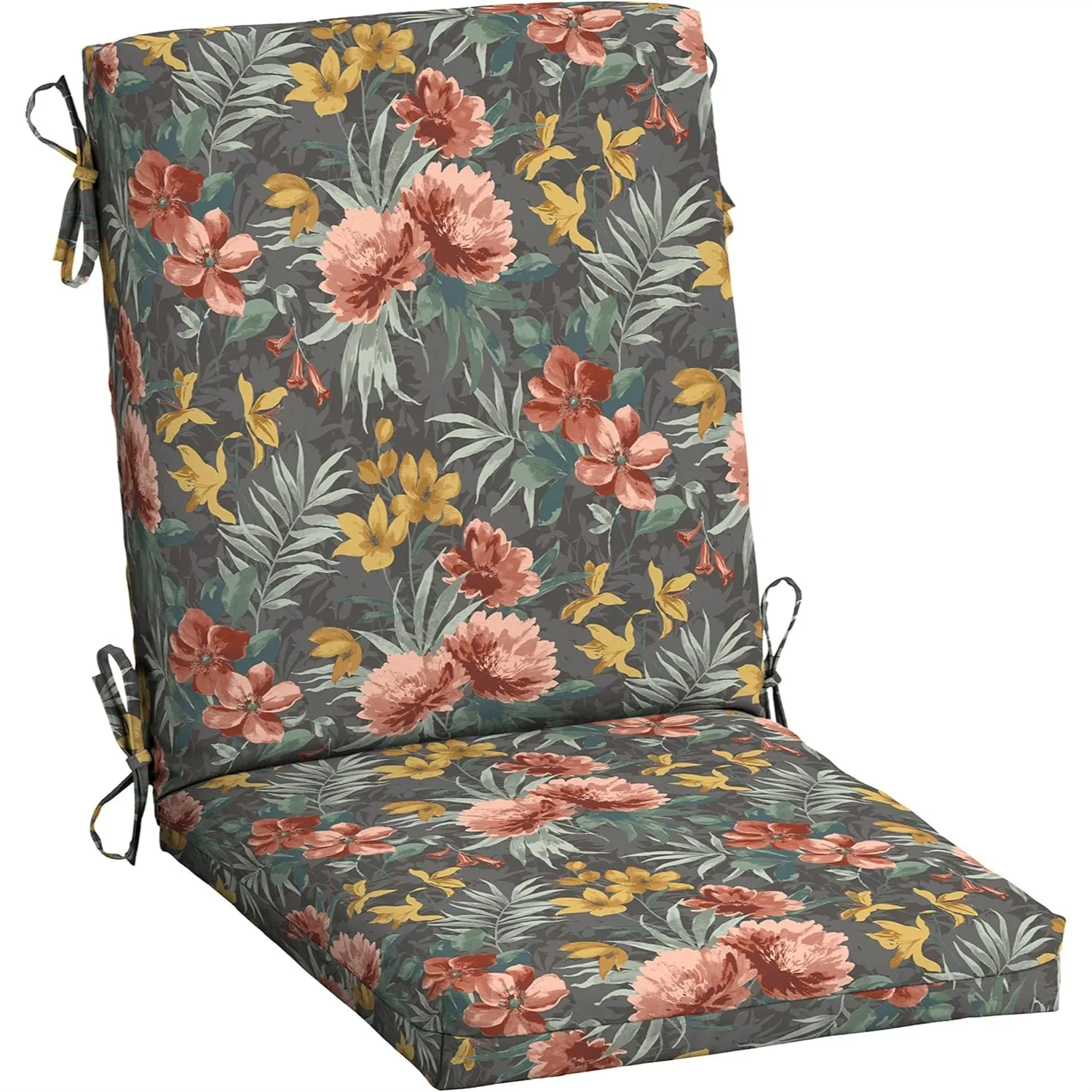 

Outdoor Patio Dining Chair Cushion Set 20x44, Rain-Proof Seat Pad with Fade-Resistant Fabric for Patio Furniture, Phoebe Grey