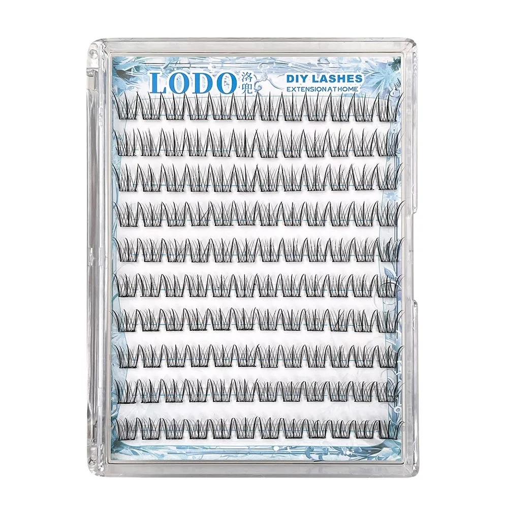 

120Pcs No Need Glue Self-adhesive Lash Clusters Bird-Style Natural Look Reusable False Eyelashes Easy Application Korean