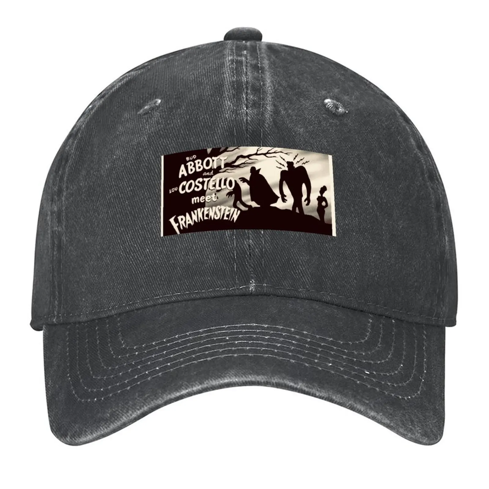 

opening credits to Abbott and Costello Meet Frankenstein Baseball Cap Anime Bobble Hat tactical cap Men Golf Wear Women's