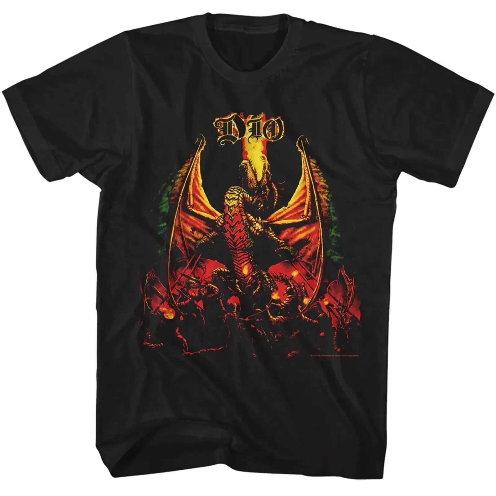 DIO cd cvr KILLING THE DRAGON Official SHIRT LG New holy diver last line strange