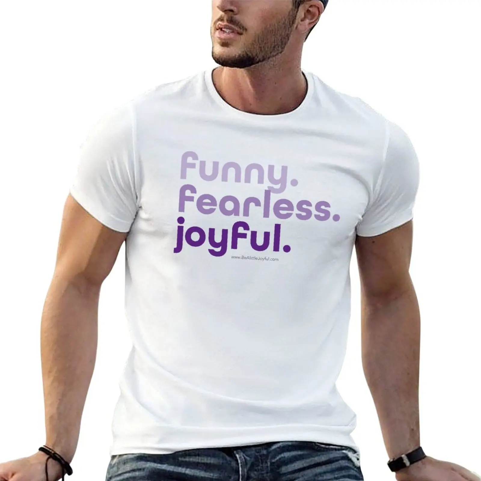 Drôle. Sans peur. Joyeux. T-shirt drôle pour homme, t-shirts humoristiques, t-shirts à l'humour noir, t-shirts anime, t-shirt oversize