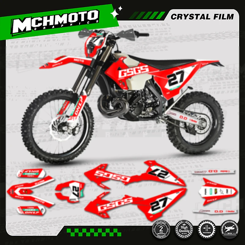 

MCHMFG для GASGAS EC 2018 2019 2020 MOTO мотоциклетная команда графическая наклейка и наклейка комплект 010