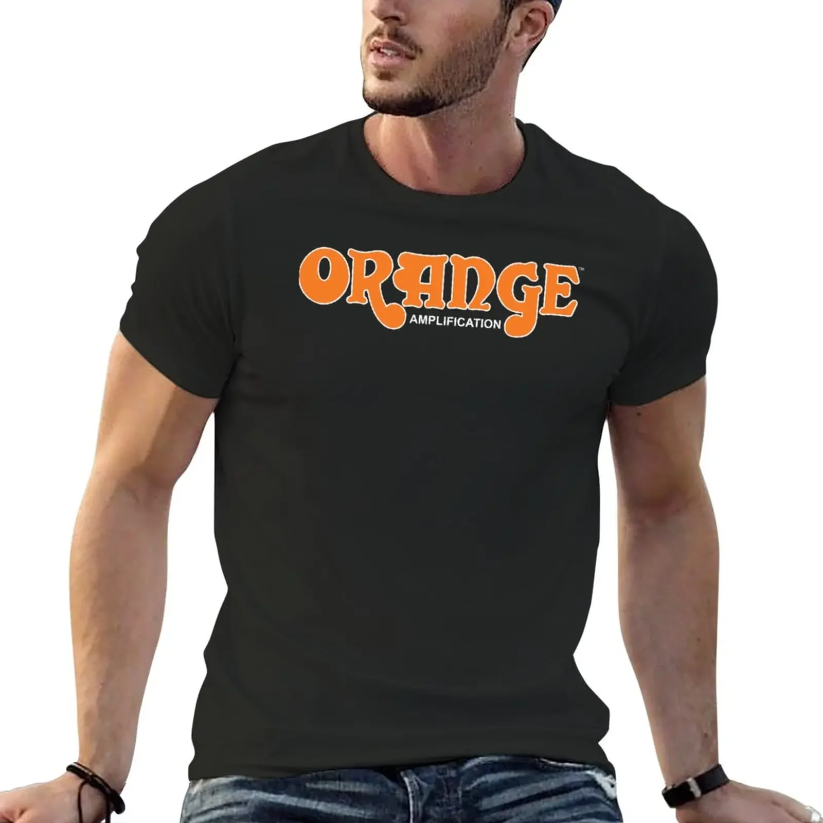 New Orange Amplification T-Shirt Oversized t-shirt T-shirt for a boy t-shirts man fitted t shirts for men