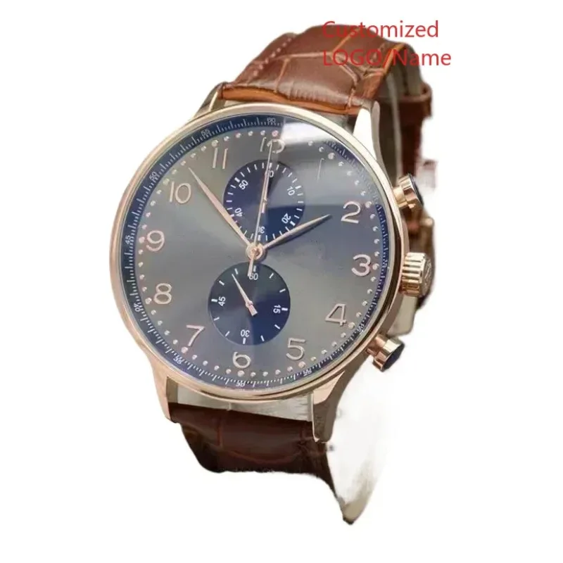 ساعة رجالية ساعات آلية أوتوماتيكية باللون الذهبي الوردي والأسود والأحمر والأزرق والياقوت المقاوم للصدأ حسب الطلب