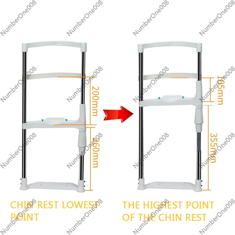Adjustable Chin Rest Forehead Bracket for Vision Training, Head Support Lifting Accessory for Optometry Equipment