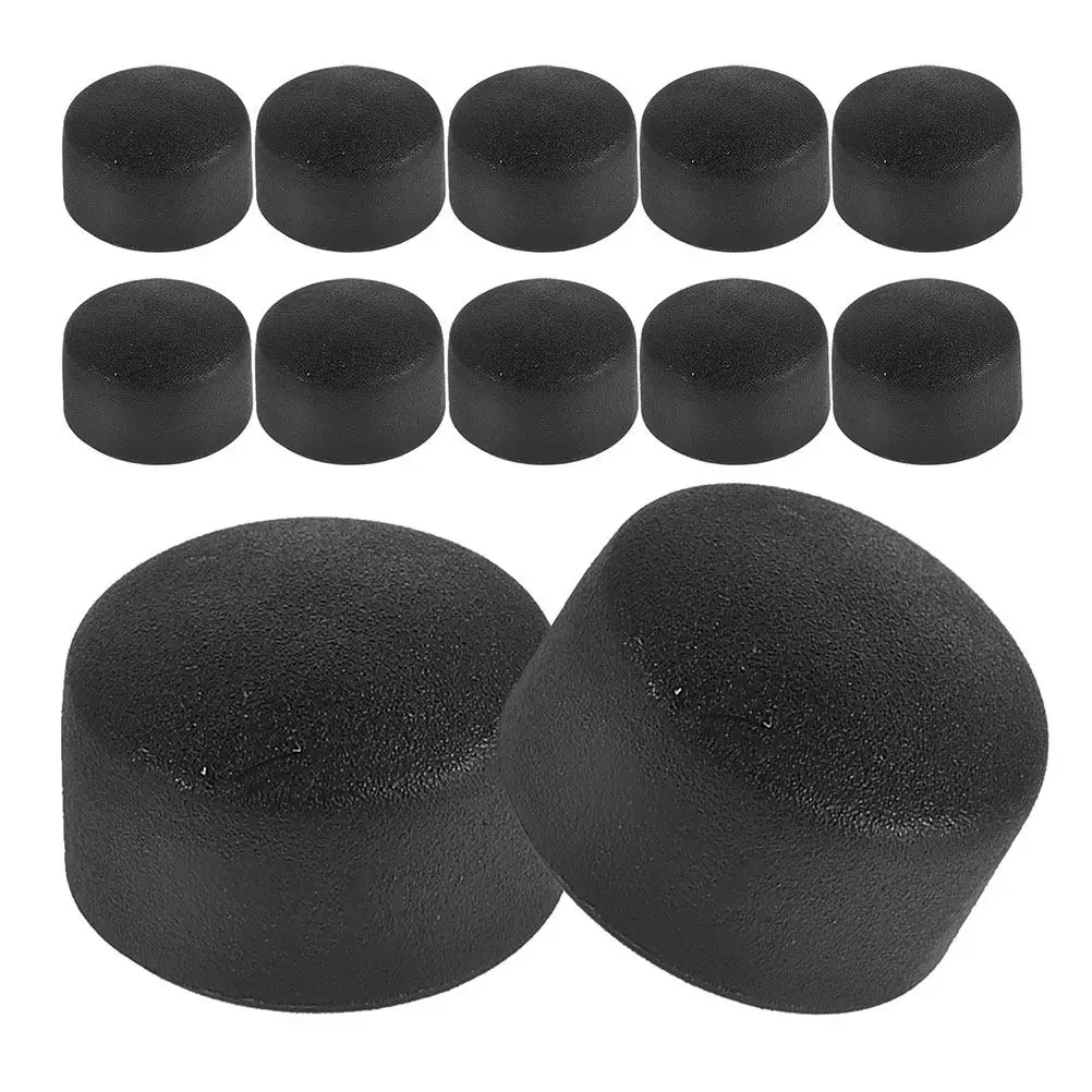 

20Pcs Foosball Table End Caps 12.7mm Universal Fit Plastic Pole Covers Black Safety Tips Replacement Components for Desktop