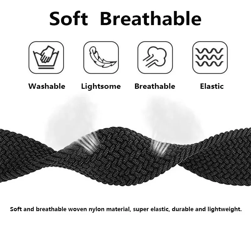 Geflochtenes Solo Loop Armband für Apple Watch Ultra 49 46mm 45 44 40mm 42mm Correa Armband für iWatch Series 11 10 9 8 7 SE 6 5 – Detail 10