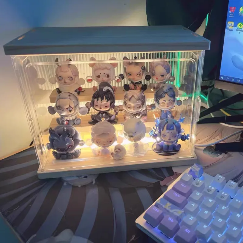 버블 마트 스컬판다 동물의 메어 시리즈 모델, 패션 브랜드, 팝마트 컬렉션 인형, 데스크탑 장식품, 생일 선물