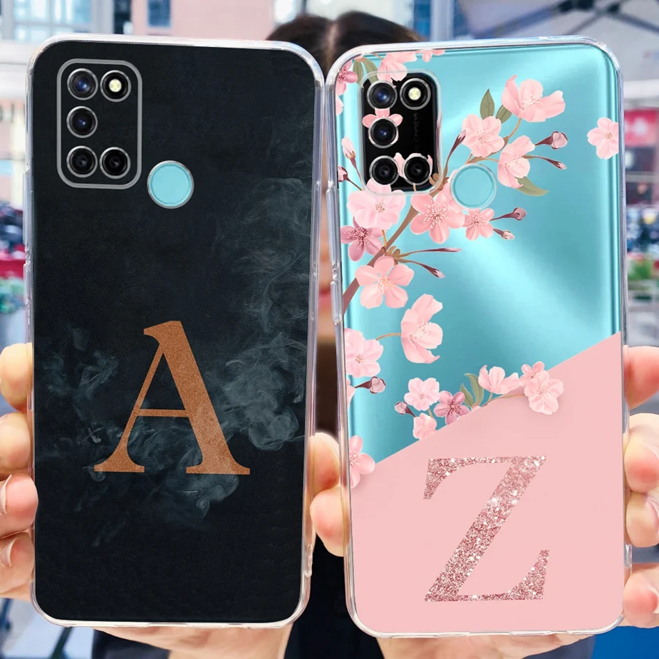 For Realme 7i Case RMX2103 New Letters Cover Clear Silicone Phone Case For Realme C17 C 17 Realme7i Fundas 6.5'' Soft Coque Capa