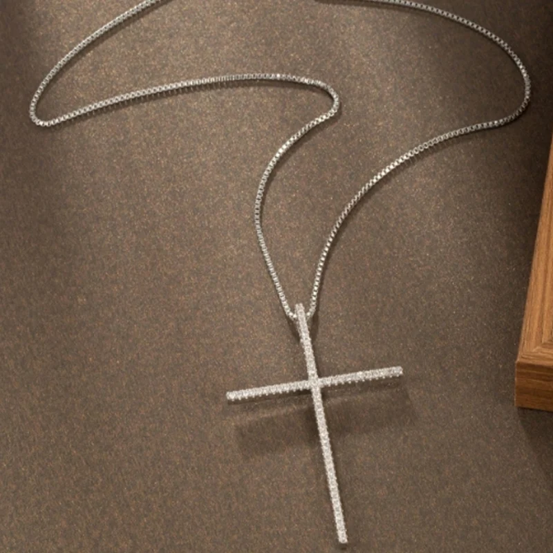 ins new Europe and the United States big cross pendant necklace fashion trend hip hop punk senior sense of all the accessories