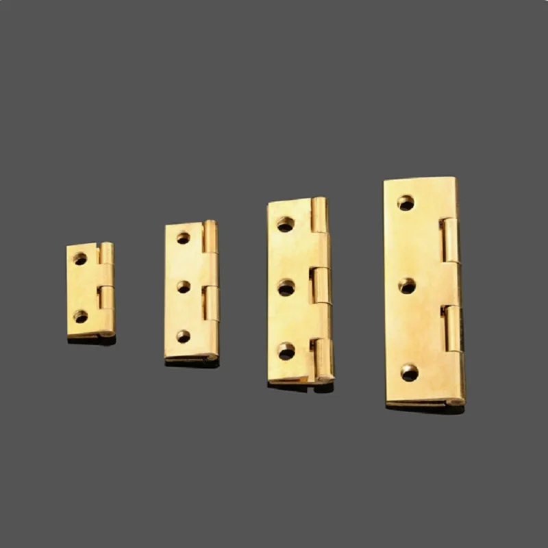 Antique Copper Finish Customizable Brass Square Corner Folding Door Hinge for Gates - Any Size Brass Door Hinge for Windows