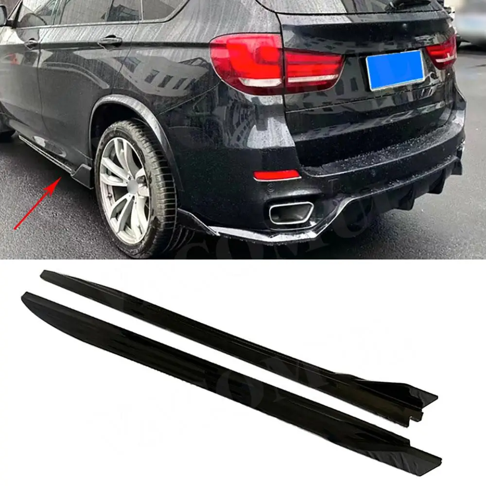 

VACOMUL Car Side Skirts Bumper Apron Lip Spoiler for BMW X5 F15 2015-2018 Carbon Fiber Door Bumper Guard Styling Modification