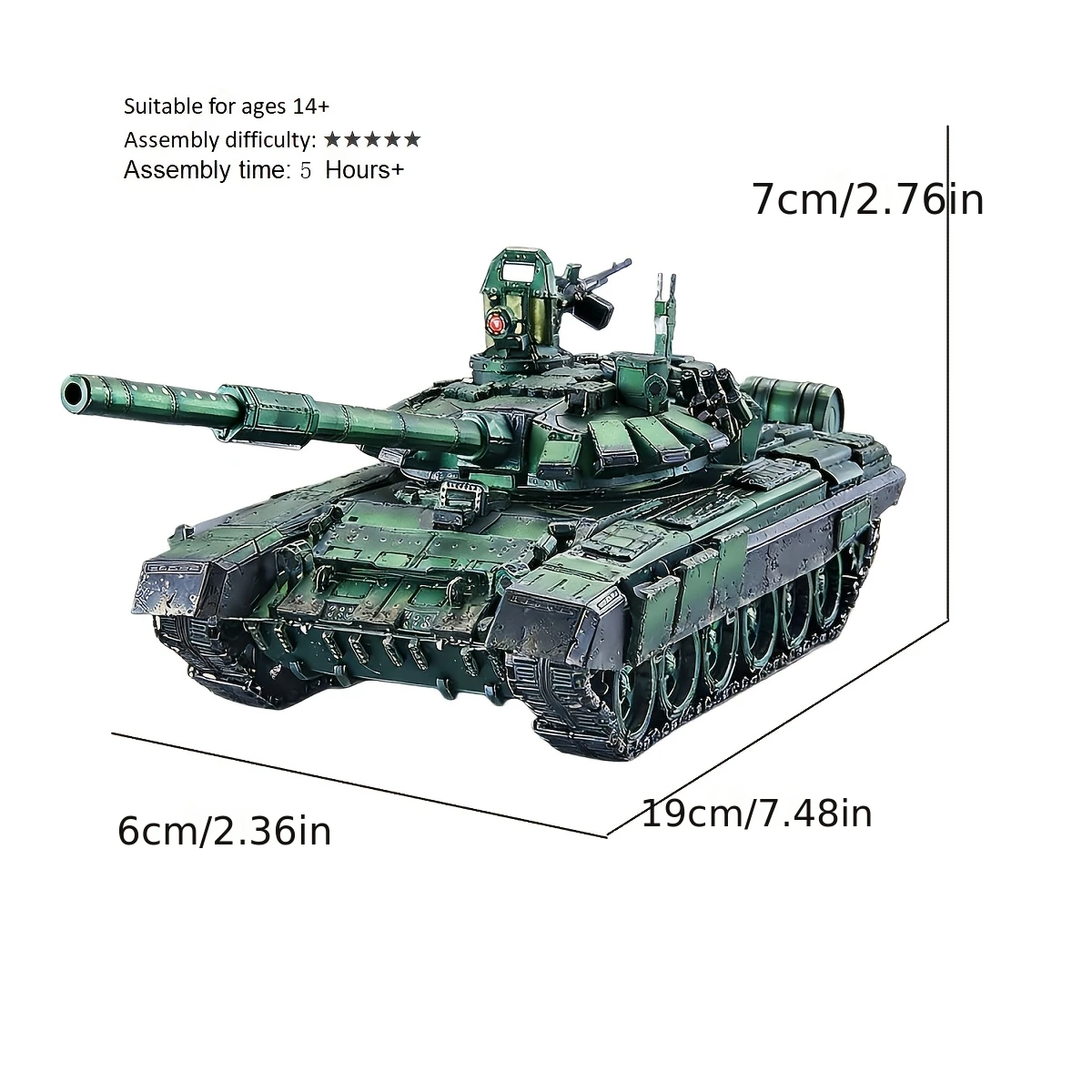 Modelo militar 3D de metal, rompecabezas de barco de guerra, modelo de tanque, modelo de rompecabezas cortado con láser para adultos, juguetes educativos, decoración de escritorio