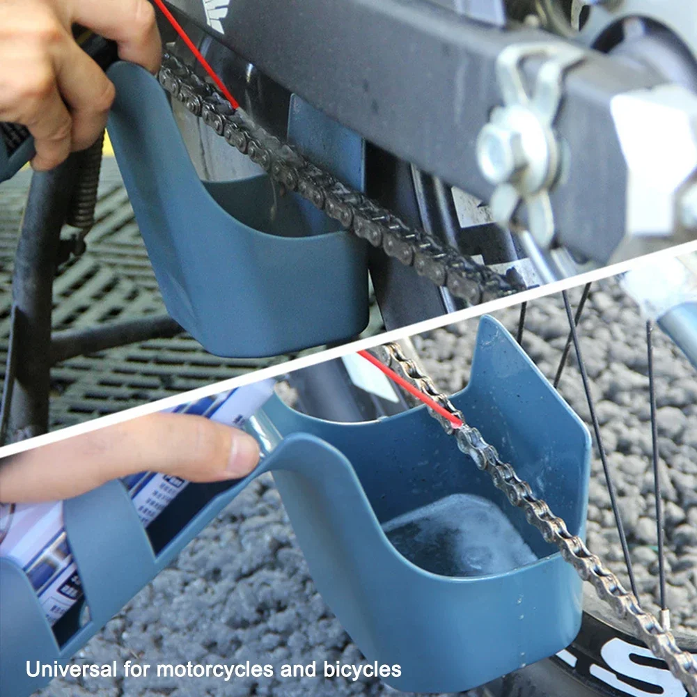Motorcycle and Bicycle Oil Stain Storage Tool Box Chain Cleaning Agent Chain Oil Anti Splashing Tool Set