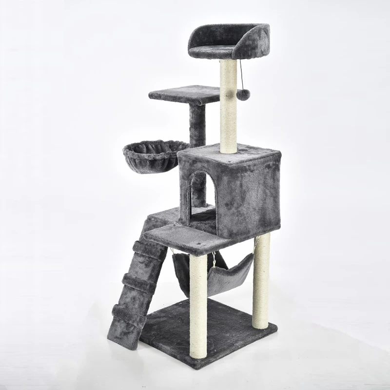 

Petstar Luxury Pet Scratch Tower Multifunction Wood Cat Climbing Tree Condo