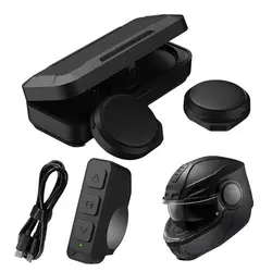 Motorcycle Helmet Bluetooth Headset, Sking Earphone, CVC Noise Cancellation Stereo Music Automatic Answering, High Sound