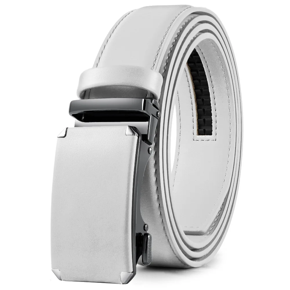 

Men's belt fashion sticker automatic alloy buckle cowhide belt business belts for men luxury designer brand