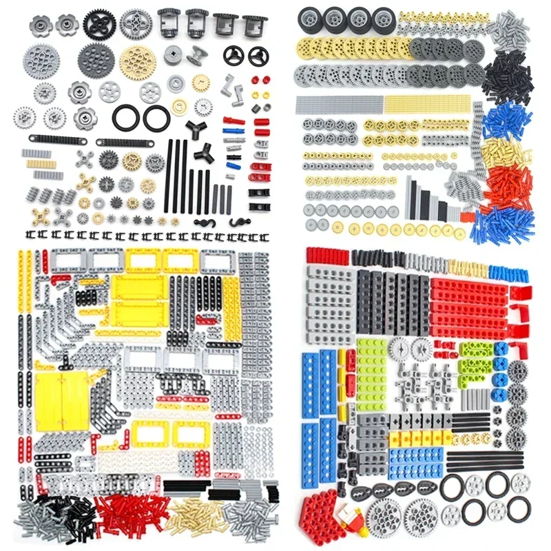 قطع غيار تقنية Leduo لكتل البناء ، دبوس تقني ، شعاع بدون طالب ، موصل قابس المحور ، ترس الألواح ، متوافق مع ألعاب Leduo ،