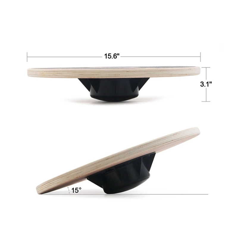 

Доска для йоги и балансировки, деревянная доска-балансир для реабилитации и тренировок