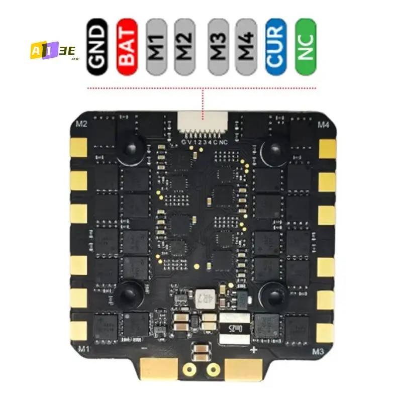 A13E-BLS-80A 4в1 ESC 3-6S FPV Бесщеточный ESC 30,5X30,5 мм DSHOT300/600 для RC FPV 13 дюймов 15 дюймов Запчасти для дронов для фристайла