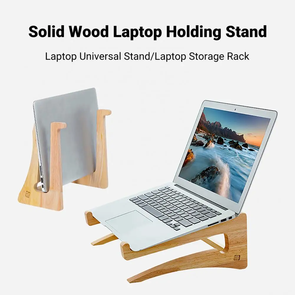 ขาตั้งแล็ปท็อปอเนกประสงค์ทำจากไม้ตัวระบายความร้อนสำหรับโน้ตบุ๊ค Pro Air Pro แท่นรองไม้แบบถอดออกได้