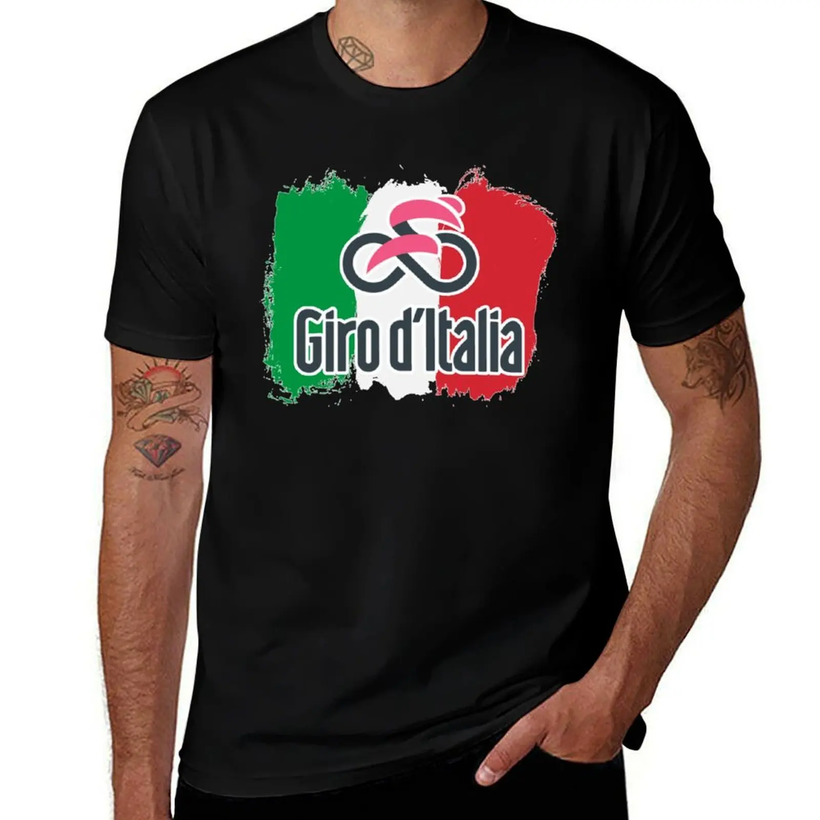 

Italia 100% t shirts cotton man cotton D T-Shirt tshirt t shirt Giro 100% cotton