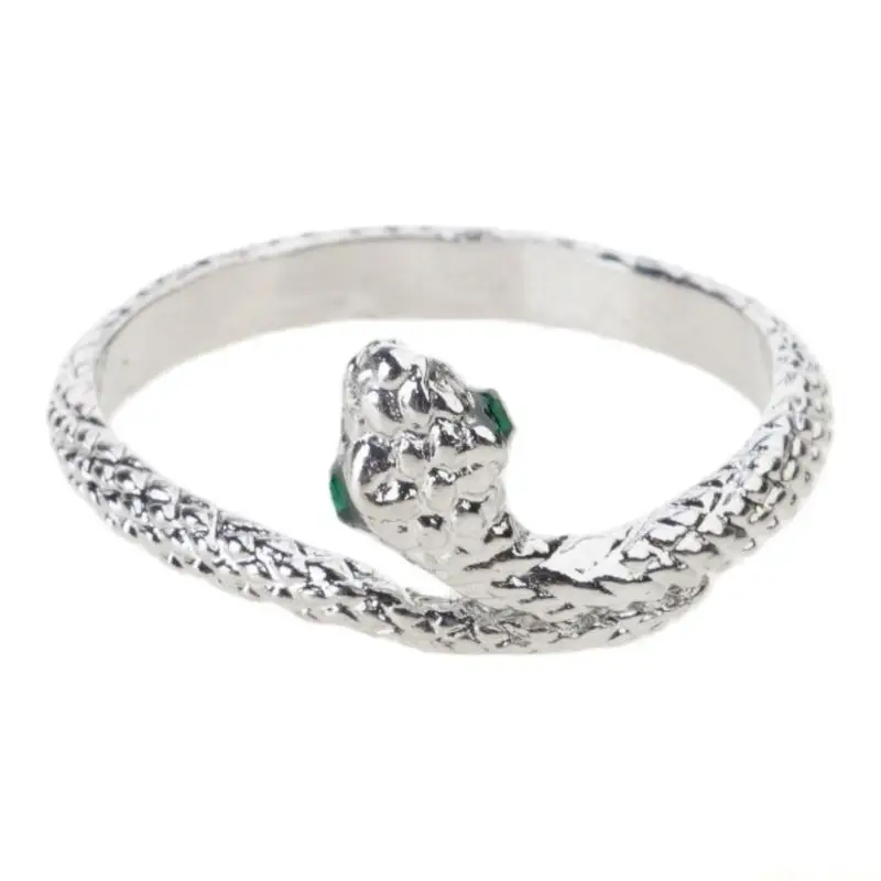 31BF Unique Cats Eye Stone Ring Adjustable Alloy Band Elegant Everyday Jewelry Perfect For Her Birthday Or Anniversary
