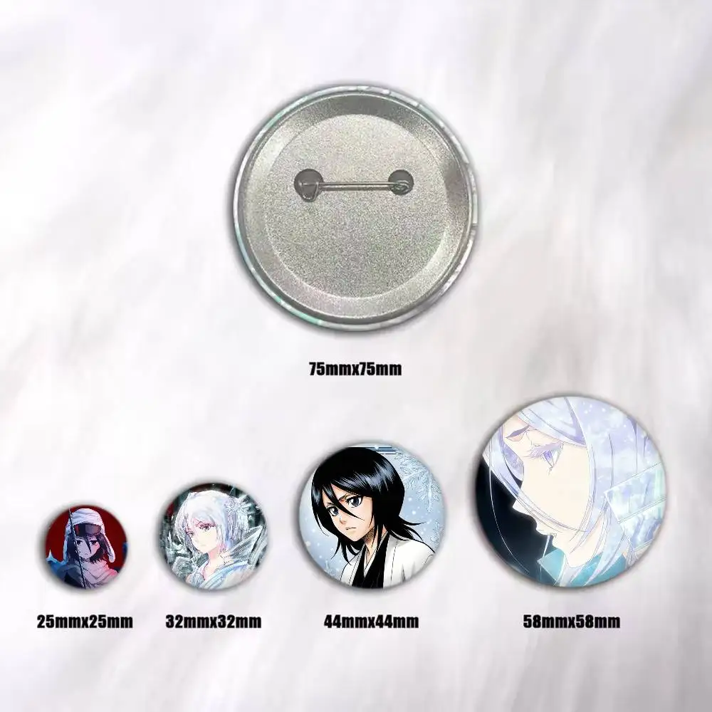 Hakka no Togame Rukia Kuchiki Bleach Brooches Cartoon Badge Pins Backpack Hat Accessories Friend