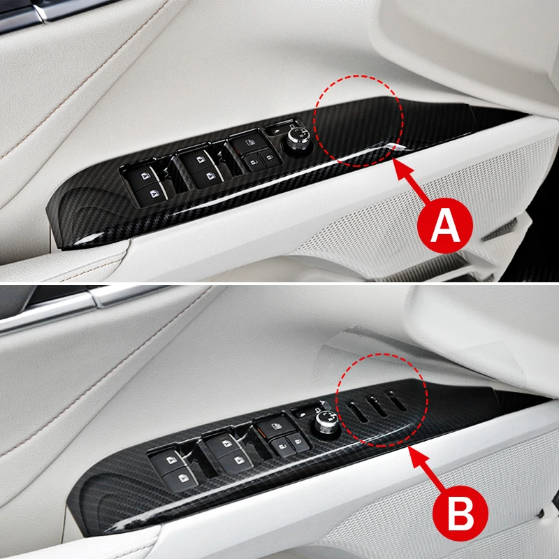 لتويوتا كامري XV70 2018 2019 2020 2021 2022 2023 LHD ABS زجاج نافذة السيارة رفع التبديل لوحة أزرار غطاء الكسوة الملحقات