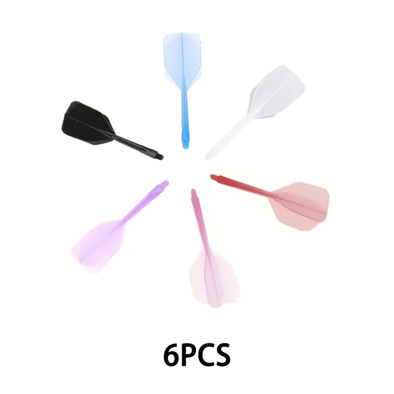 

6PCS Integrated Dart Plastic Flights, Universal Replacement Dart Wings, Durable Plastic Dart Accessories